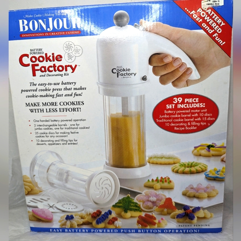 BonJour Cookie Factory Cookie Press NIB